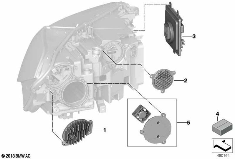 BMW純正LEDモジュール昼間のランニングライト（63119477986）| 63119477986