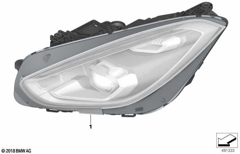 BMW本物のヘッドライトLED AHLハイリンク（63119498475）| 63119498475