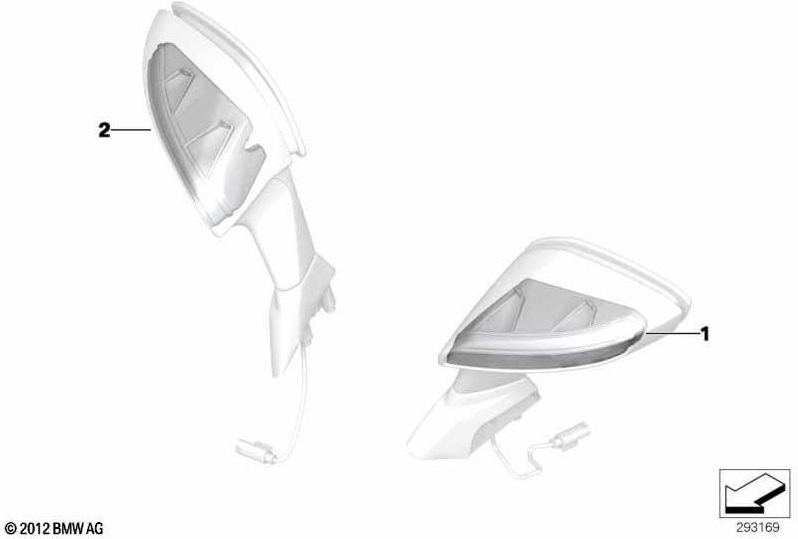 BMW正面の本物のLEDフラッシュライト左（63128556875）| 63128556875