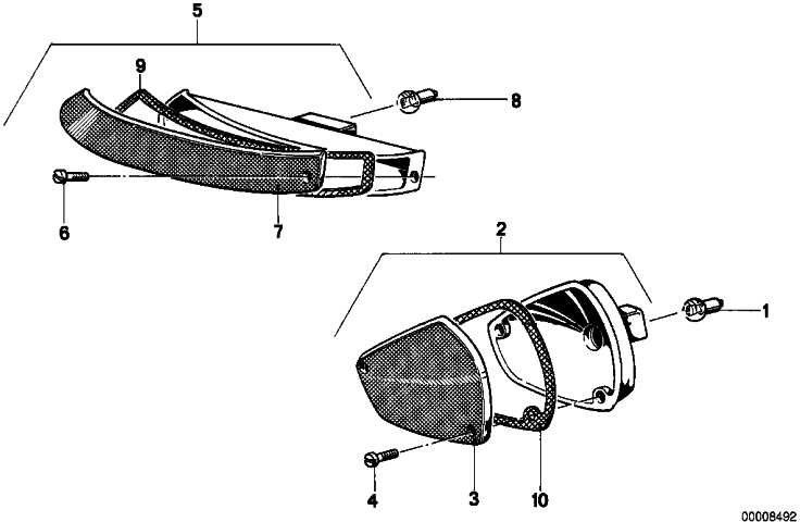 BMW本物のターン信号右r K589（63131243228）| 63131243228