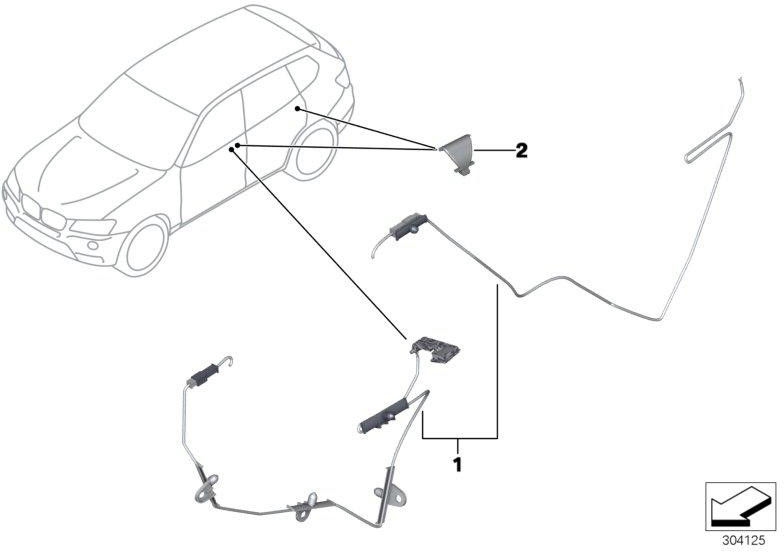 BMW純正ドアハンドル照明右（63177473684）| 63177473684