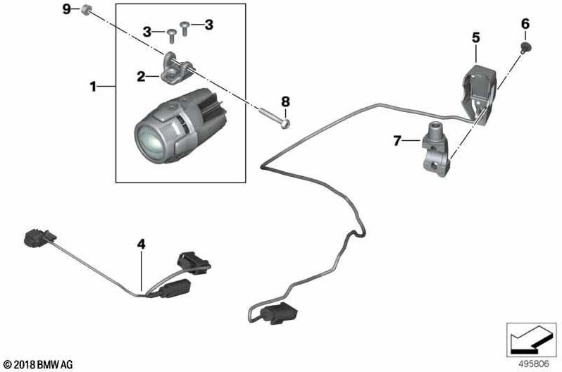 BMW本物のアダプターアダプター（63178414891）| 63178414891