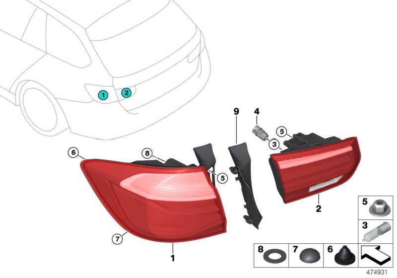 BMW右3シリーズ（63217426594）のBMW 63217426594