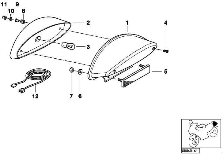 BMW本物の住宅R13（63217650010）| 63217650010