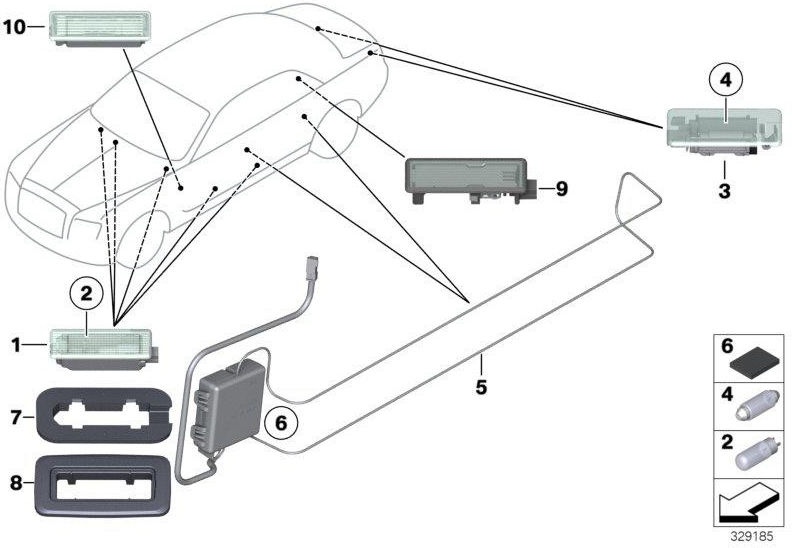 BMW純正インナーランプLED（63317941911）| 63317941911