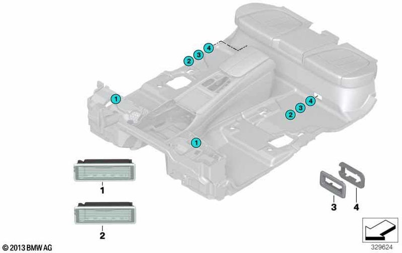 BMW純正インナーランプLED（63319458174）| 63319458174