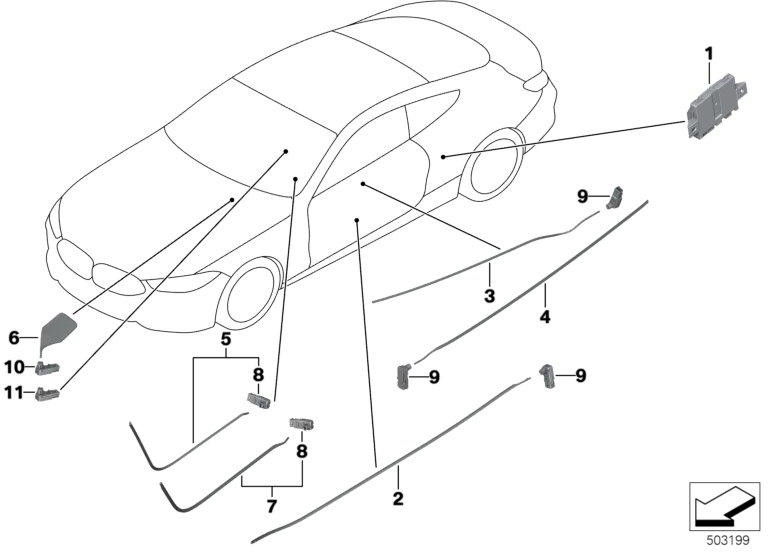 BMW純正LEDモジュールバイオレットバイオレット（63319891437）| 63319891437