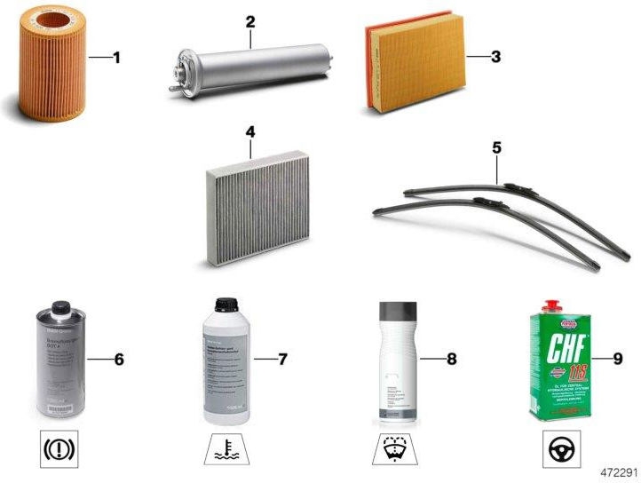 BMW本物のセットMikrofilter/Activated Carbon Filter（64115A1BDB6）| 64115A1BDB6