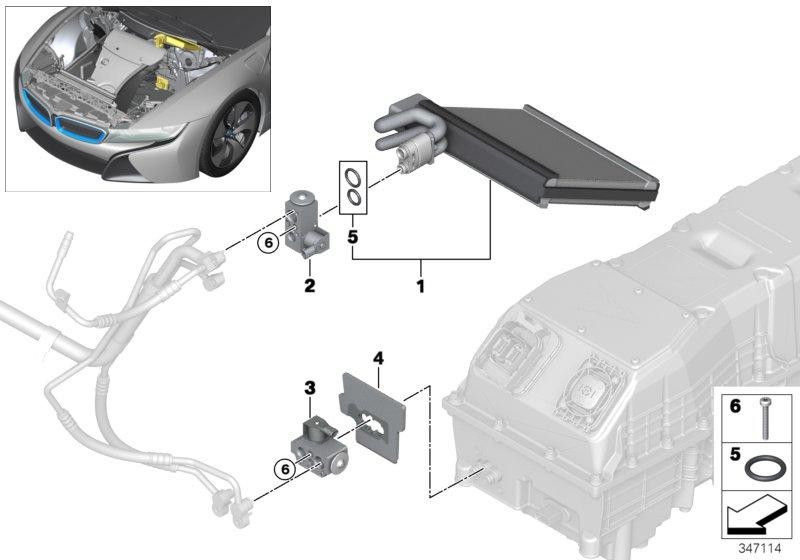 BMW本物の拡張バルブR1234YF（64116845414）| 64116845414
