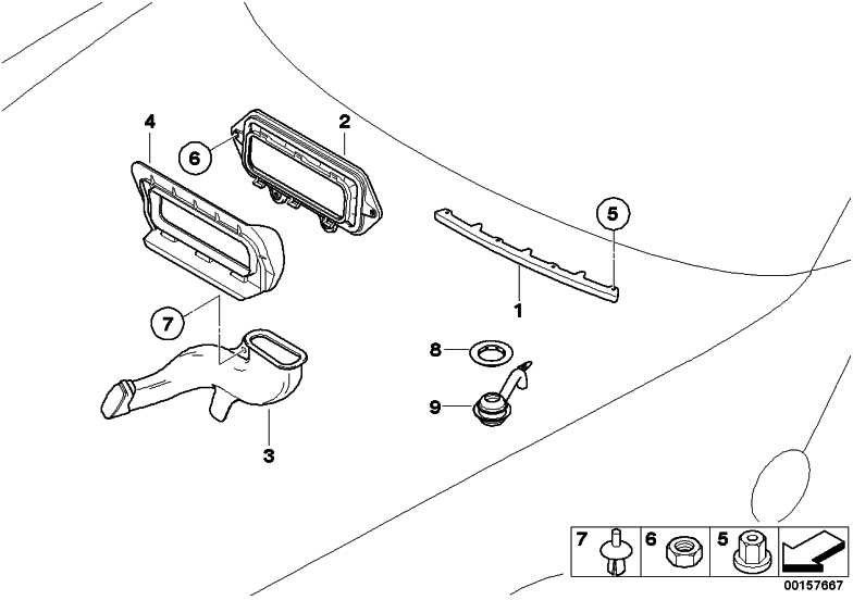 BMW本物の水排水Z4（64116915180）| 64116915180