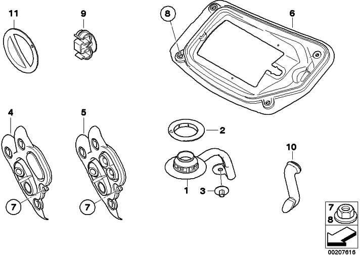BMW純正ホルターリング3シリーズZ4 X1 4シリーズ（64119231072）| 64119231072