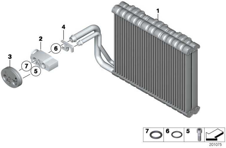 BMW純正蒸発器7シリーズ6シリーズ（64119383678）| 64119383678