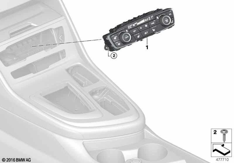 BMW本物のコントロールユニット気候自動（64119461405）| 64119461405