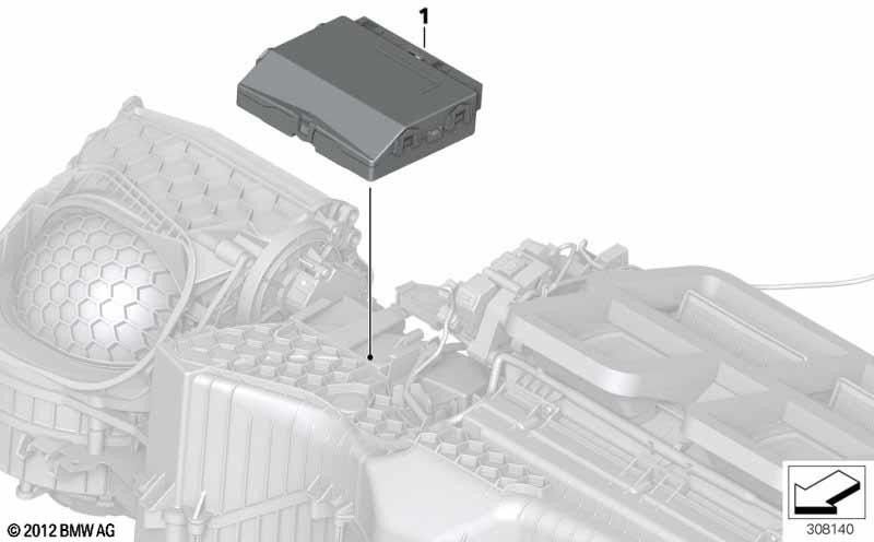 BMW本物のコントロールユニットエアコン（64119874187）| 64119874187