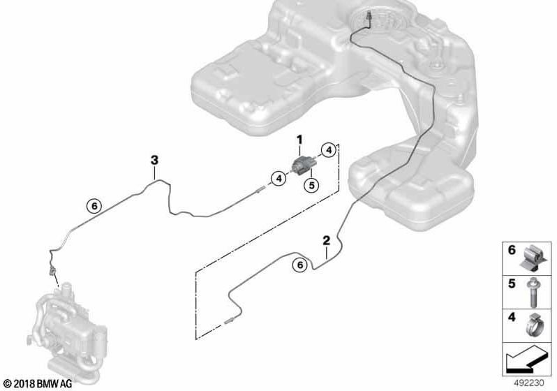 BMW本物の燃料印刷ライン（64126805306）| 64126805306