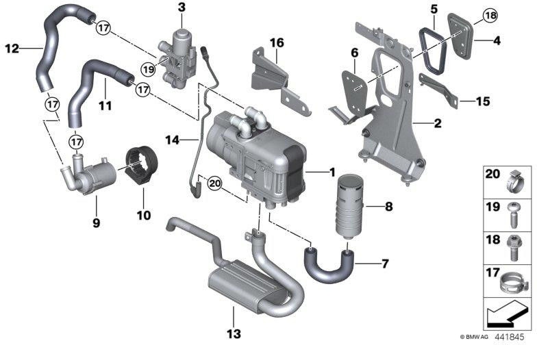 BMW本物のUmwälzpumpPassionHeating（64129357983）| 64129357983