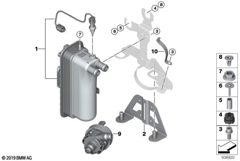 BMW本物のスルーフルフェリッツァー電気（64129873690）| 64129873690