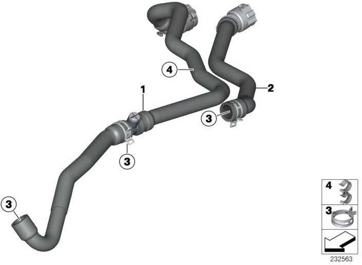BMW本物のホースプレイズ（64219230749）| 64219230749