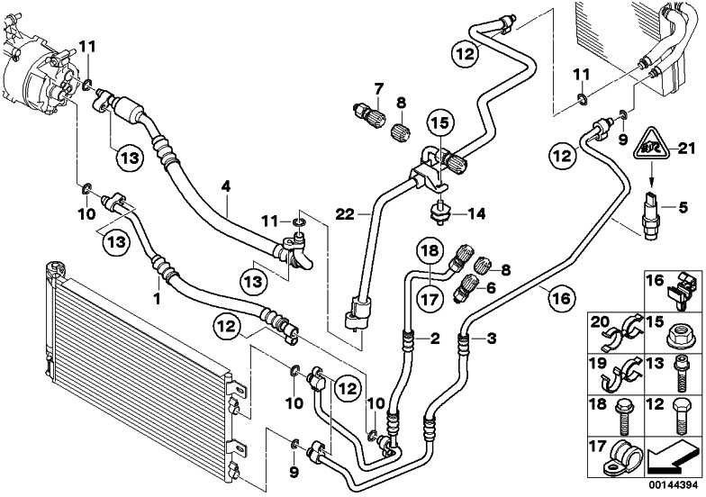 BMW本物の印刷Leauコンプレッサーコンデンサミニ（64506946622）| 64506946622