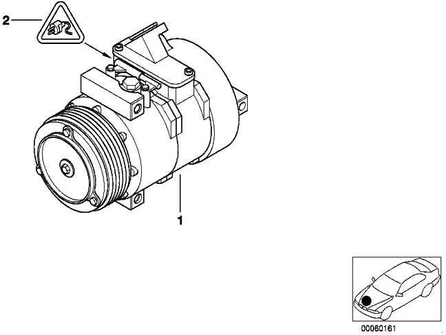 BMW本物の気候コンプレッサーミニ（64526918122）| 64526918122