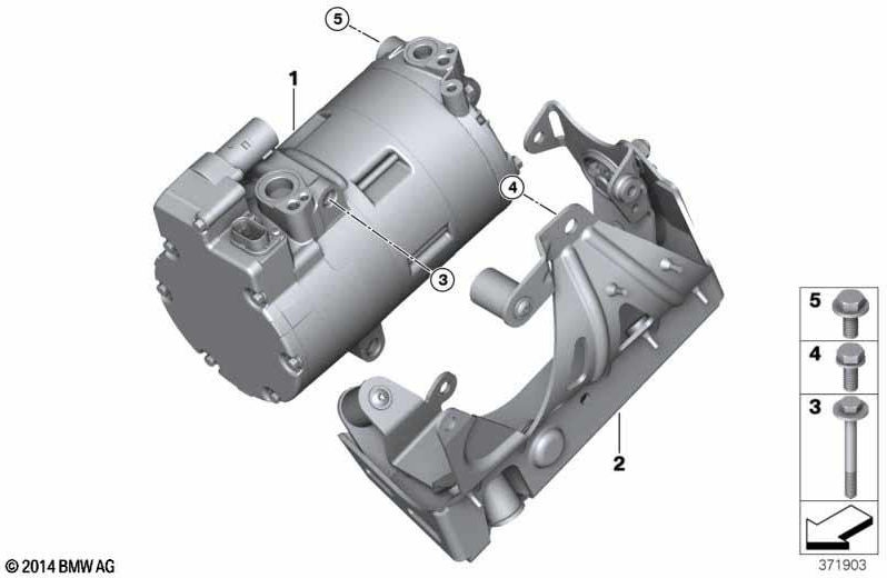 BMW本物の電気気候コンプレッサー（64529496108）| 64529496108