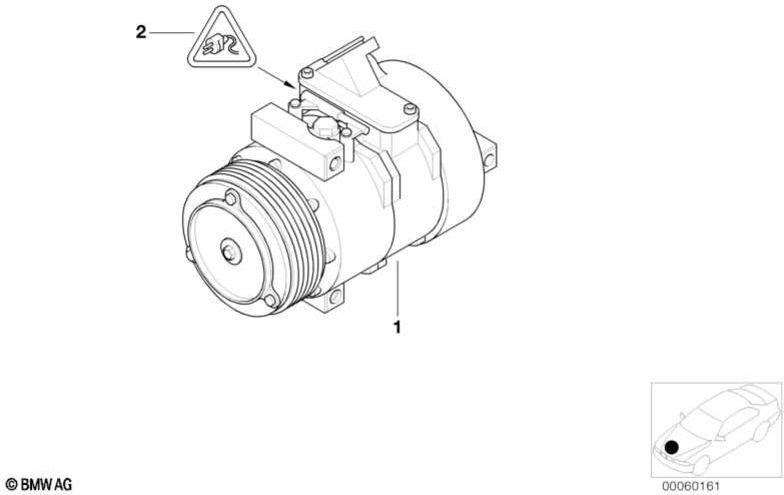 BMW本物のRP気候コンプレッサー（64536922397）| 64536922397
