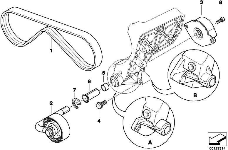 BMW純正v -ribbedベルト5 pk x 810 7シリーズ3シリーズx5（64558593211）| 64558593211