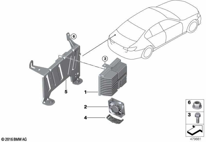 BMW純正アンプHifiシステムHifi（65122622765）| 65122622765