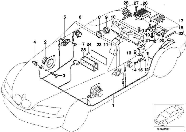 BMW本物の増幅器Hifiシステムハーマン カードン（65126902840）| 65126902840