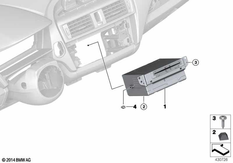 BMW純正ヘッドユニットハイ2 kr（65126991585）| 65126991585
