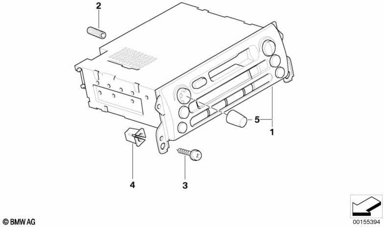 BMW本物のKnopf（6512912699999）| 65129126999