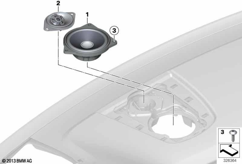 BMW本物のHochtonスピーカーHifiシステム（65136809630）| 65136809630