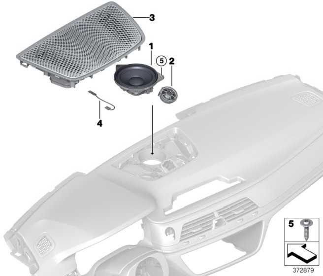 BMW本物のLEDハイエンドサウンドシステム（65136820713）| 65136820713