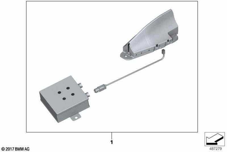 BMW本物のTetra Tarn Antenne（65208093542）| 65208093542