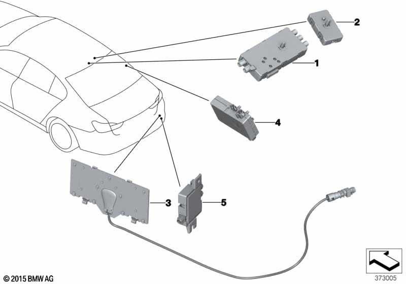 BMW本物のアンテナアンプの多様性（65208735982）| 65208735982