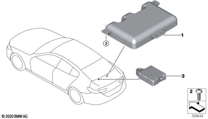 BMW本物のマルチバンドアンテナLTE-GNSS（65208795960）| 65208795960