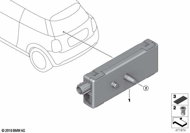 BMW本物のアンテナアンプDAB -III（6520930991）| 6520930991