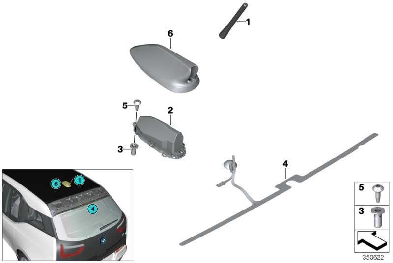BMW純正アンテナロッド（65209355718）| 65209355718