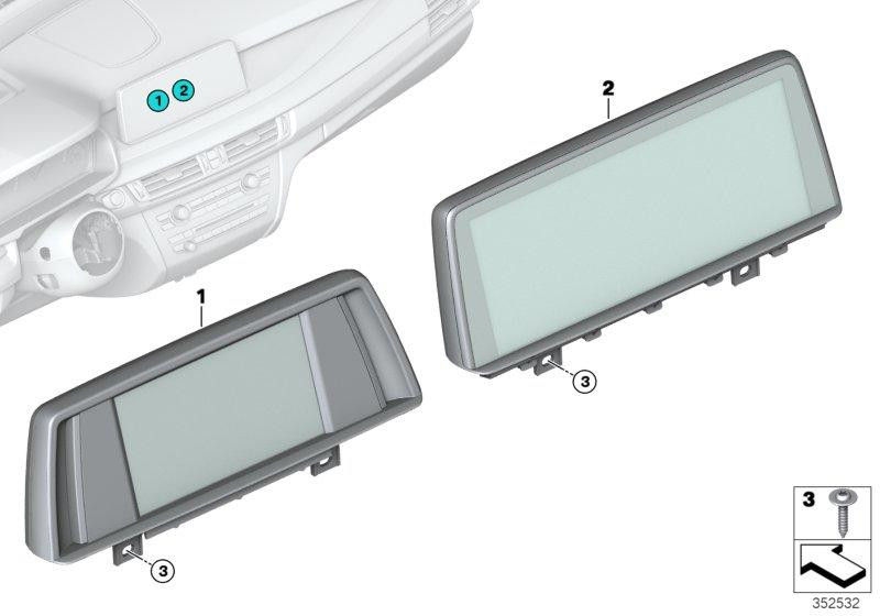 BMW本物の中央情報表示10.25 "（65506816387）| 65506816387