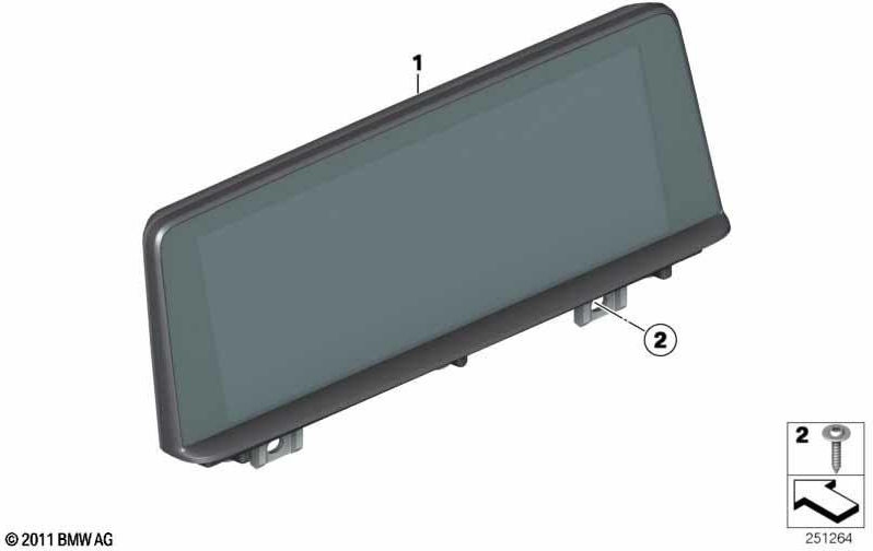 BMW本物の中央情報表示8.8 "タッチ（65508707407）| 65508707407