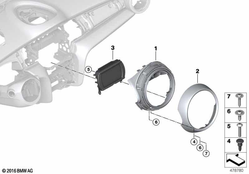 BMW本物のリングブレンドLEDベース（65509354398）| 65509354398