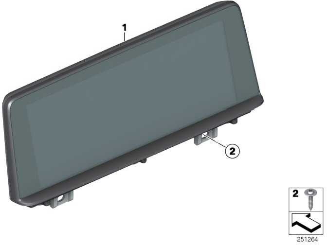 BMW本物の中央情報表示8.8 "3シリーズ（65509387453）| 65509387453