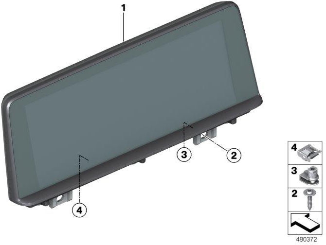 BMW本物の中央情報表示8.8 "LL（65509387547）| 65509387547