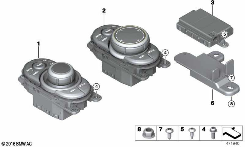 BMW本物のコントローラータッチ（65829866934）| 65829866934