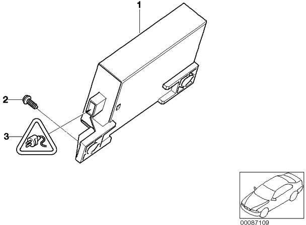 BMW本物のコントロールユニット無線リモートアクティビティ433MHz Mini（66106923270）| 66106923270