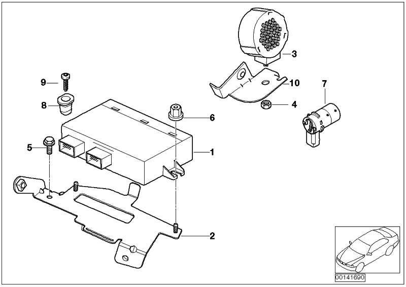 BMW本物の超音波Waller Chili Red Mini（66206917545）| 66206917545