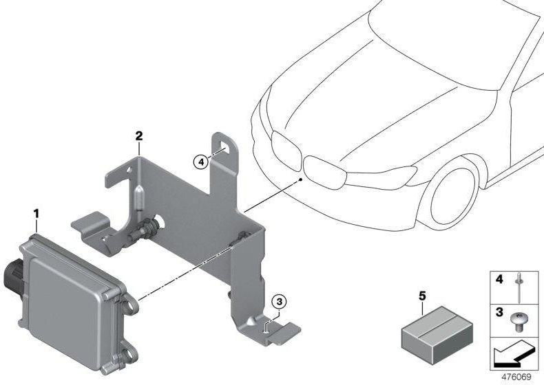 BMW純正担当者セットACCセンサー（66316882614）| 66316882614