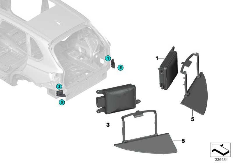 BMW純正センサートラック変更警告マスターX3 X5 X4 X6（66326873289）| 66326873289
