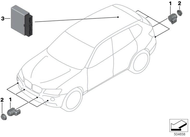 BMW純正コントロールユニットPDC PDC-VA01（66335A02F95）| 66335A02F95
