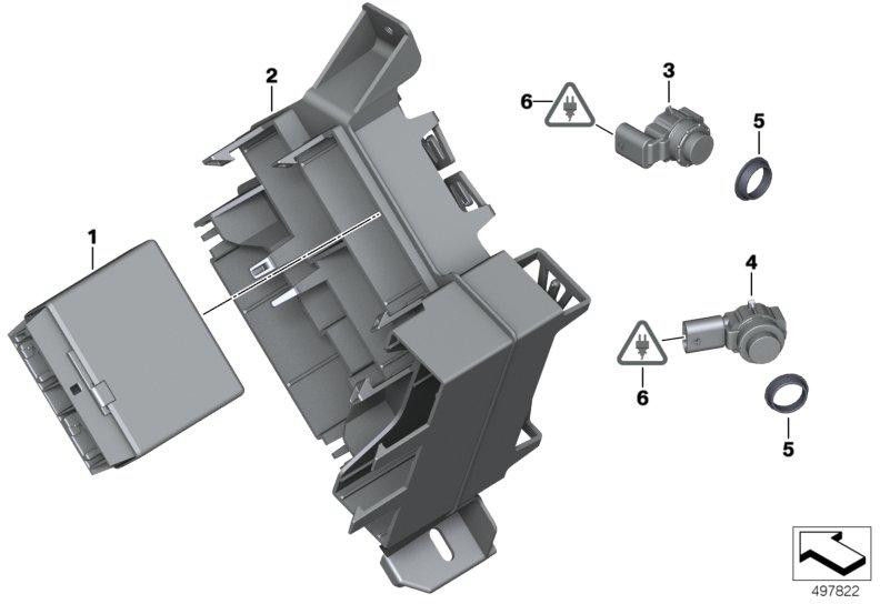 BMW純正コントロールユニットパークアシスタント（66336886211）| 66336886211